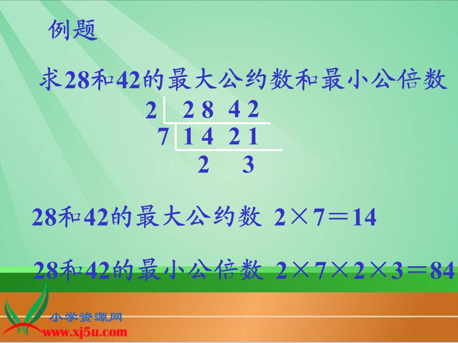 《最大公约数和最小公倍数的比较》课件.ppt_第3页