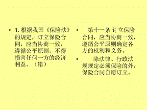 保险代理人考试150道判断题及解答.ppt