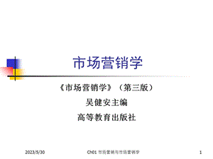 《市场营销学》课件1市场营销与市场营销学.ppt