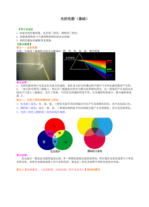 光的色散与折射 知识讲解.docx