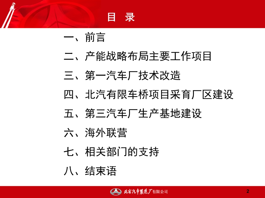 北京汽车制造厂有限公司产能战略布局工作报告.ppt_第2页