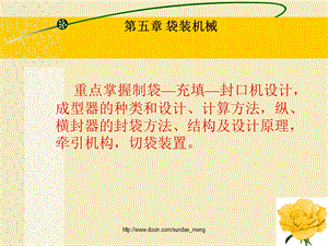 【大学课件】袋装机械.ppt