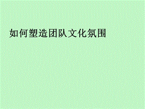 团队文化建设.ppt