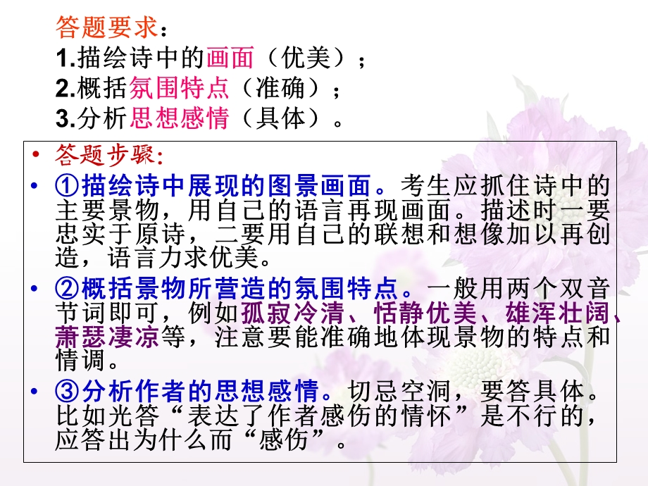 古诗鉴赏的各种题型及答题技巧(实用).ppt_第3页