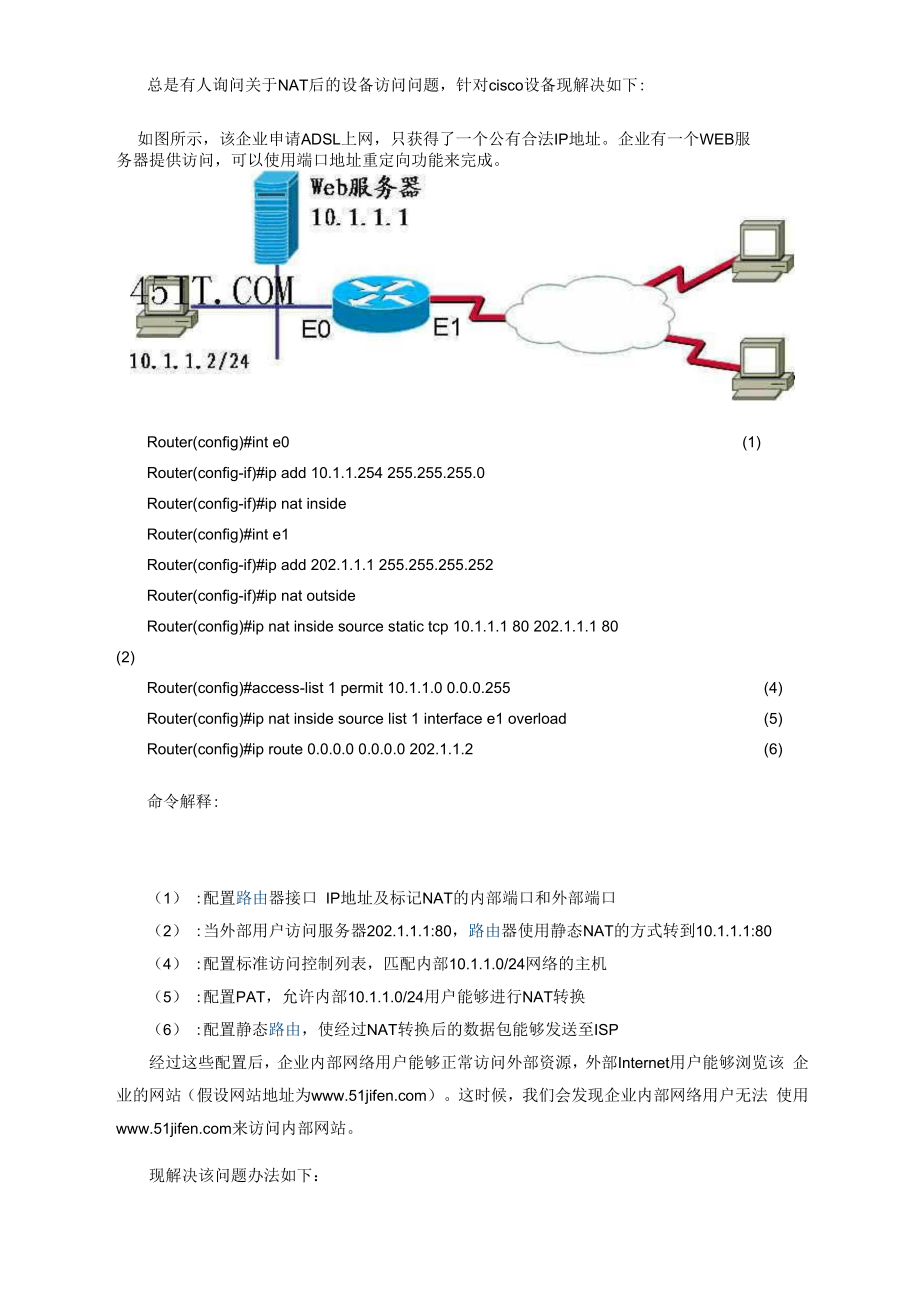 内网访问NAT后的服务器问题.docx_第1页