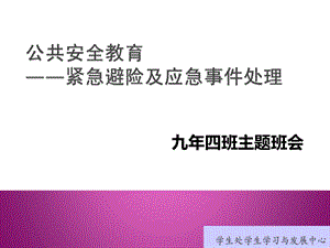 公共安全教育(紧急避险及应急事件处理).ppt