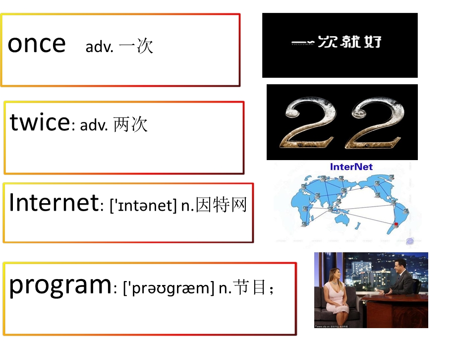 八年级英语上册 Unit2单词.ppt_第2页