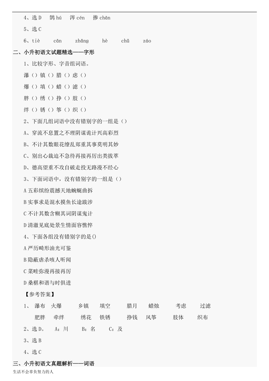 小升初语文总复习资料汇总整理版.doc_第2页