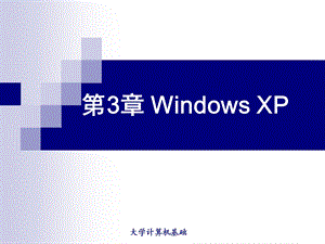 第3章WindowsXP操作系统.ppt