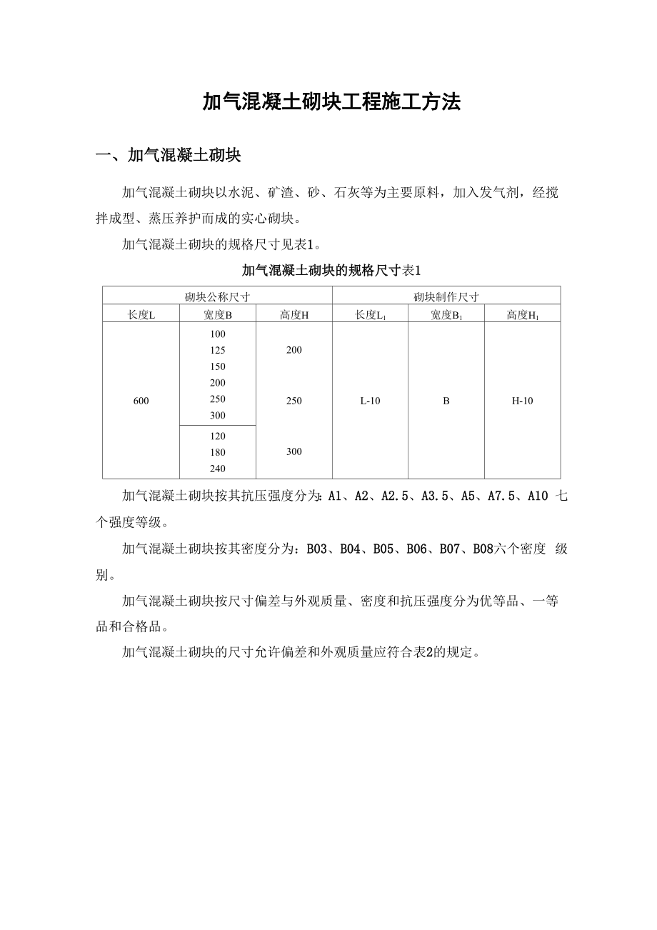 加气混凝土砌块工程施工方法.docx_第1页