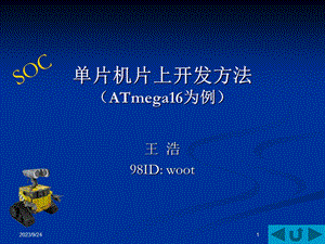 单片机片上开发方法(ATmega16为例).ppt