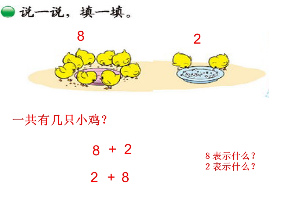 北师大版小学一年级数学上册《小鸡吃食》课件.ppt_第3页