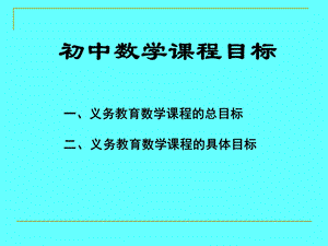 初中数学课程目标.ppt