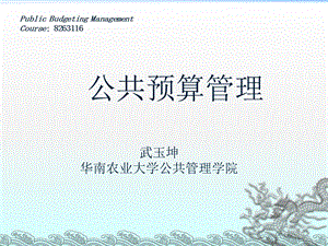 公共预算第三章.ppt