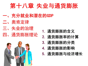 失业的治理与通货膨胀描述.ppt