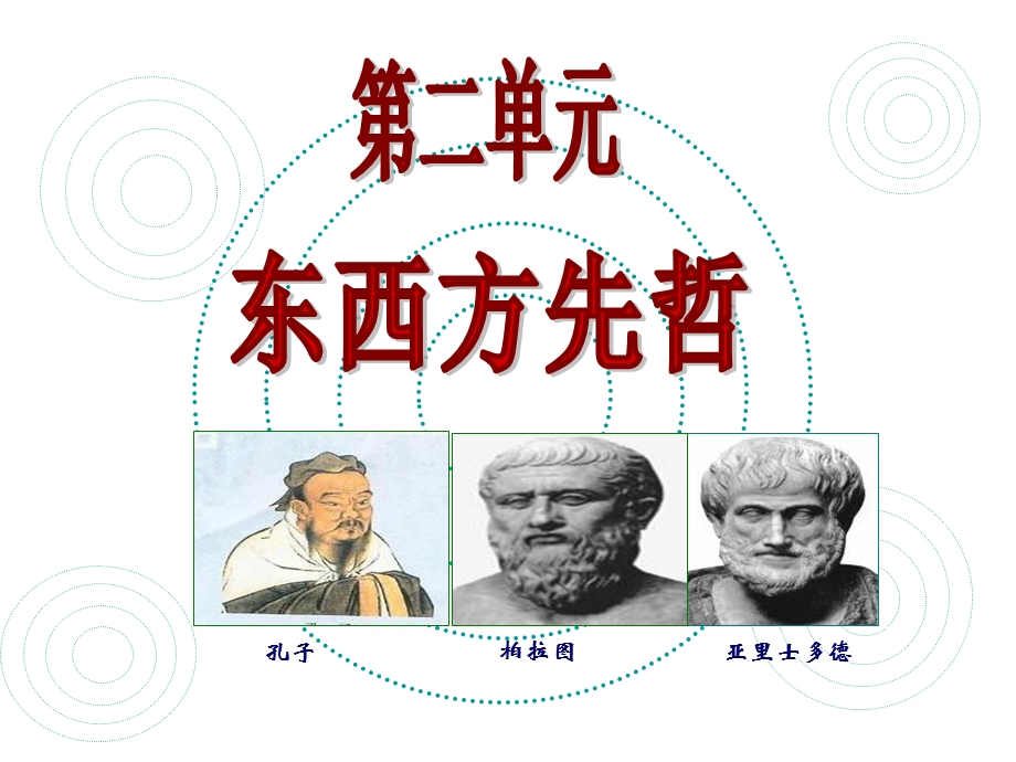 第二单元东西方先哲.ppt_第1页