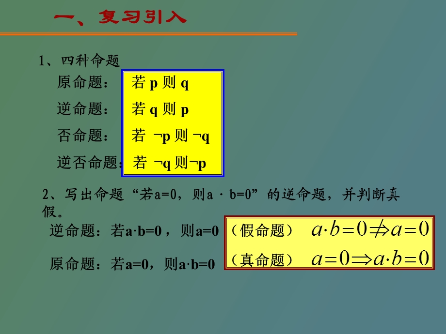 充分条件和必要条件整理两课时.ppt_第2页