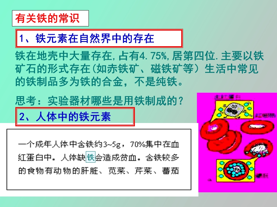 初三化学上学期第二章铁复习.ppt_第2页