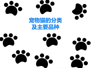 宠物猫的分类及主要品种.ppt