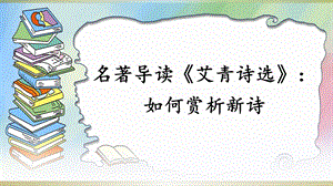 学习赏析名著导读《艾青诗选》课件.ppt