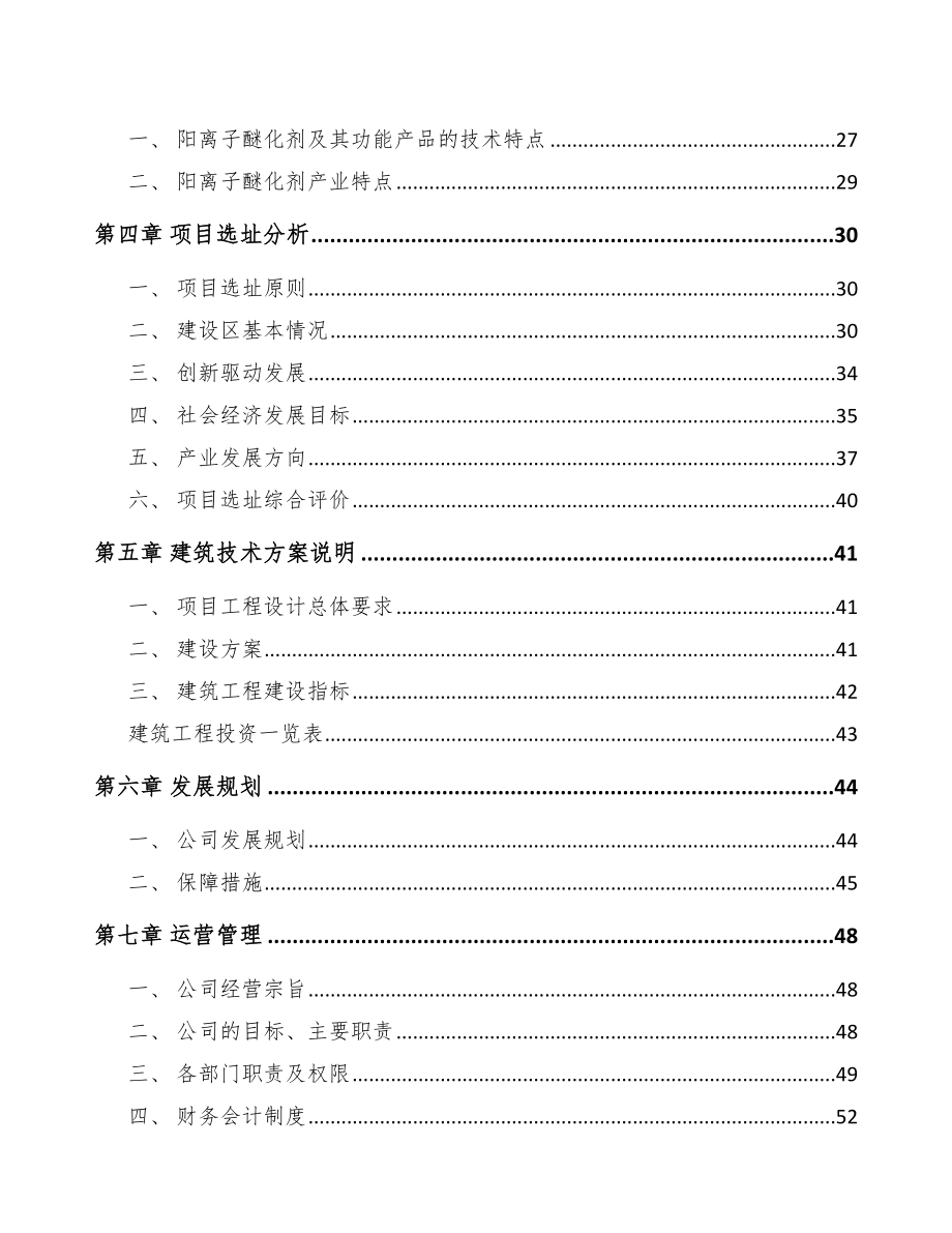 宜兴阳离子醚化剂项目可行性研究报告.docx_第2页