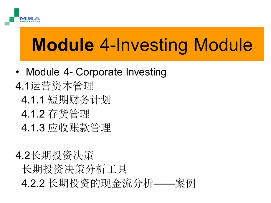 公司金融module4-投资模块.ppt_第2页