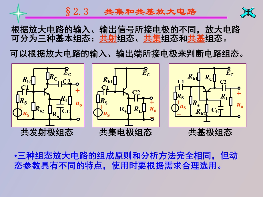 共集、共基放大电路和场效应管放大电路.ppt_第2页