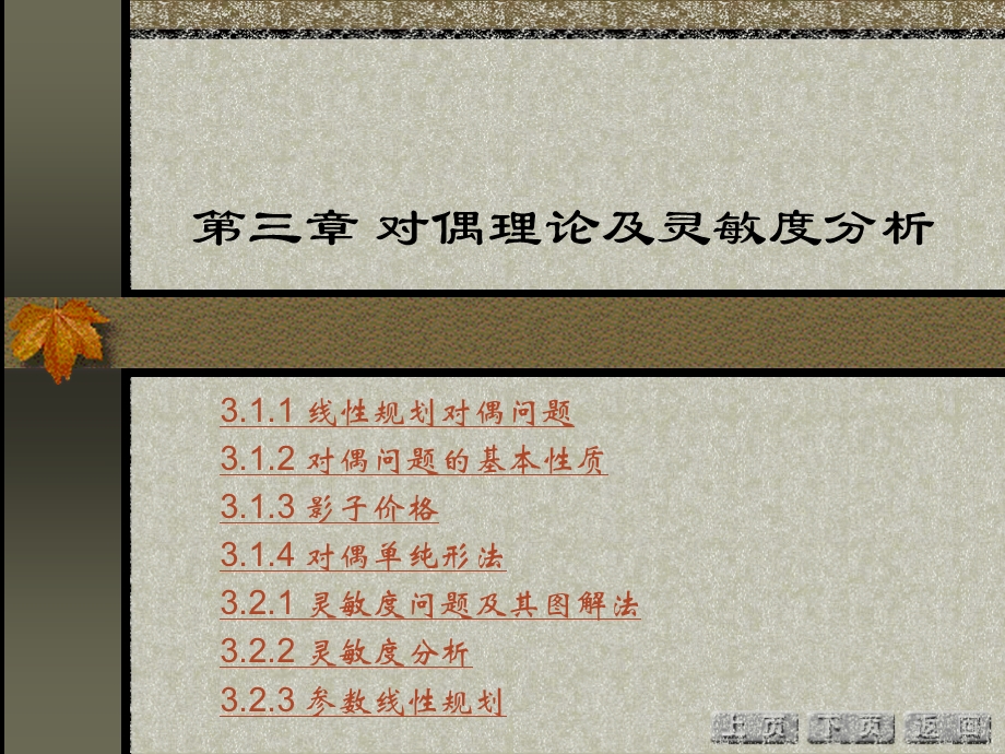 对偶理论及灵敏度分析.ppt_第1页