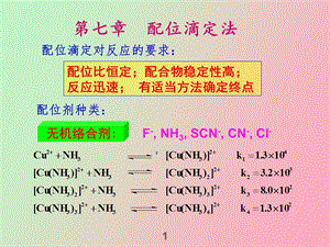 分析化学配位滴定法.ppt