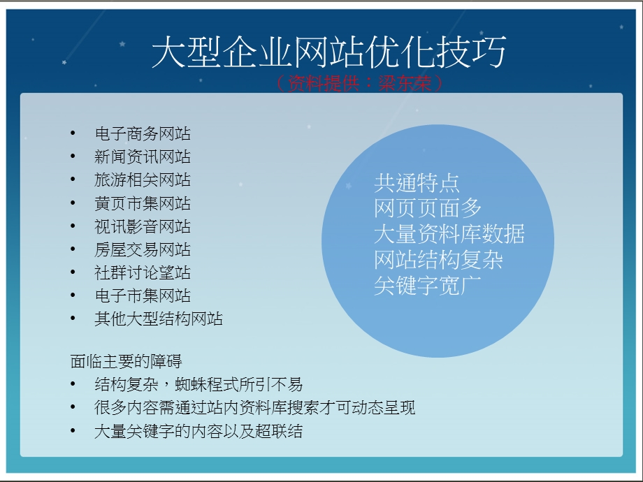 大型企业王章优化技巧(资料提供：梁东荣).ppt_第1页