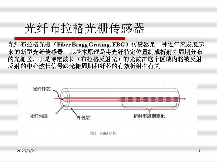 光纤布拉格光栅传感器.ppt_第1页