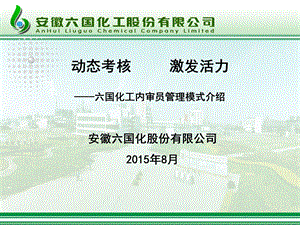 动态考核激发活力六国化工内审员管理模式介绍.ppt