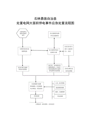 石林彝族自治县处置电网大面积停电事件应急处置流程图.docx