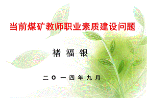 安全老师素质建设褚福银.ppt