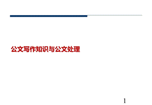 公文写作知识与公文处理.ppt