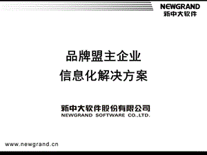 品牌盟主企业信息化解决方案.ppt