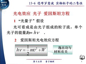 光电效应光子爱因斯坦方程.ppt