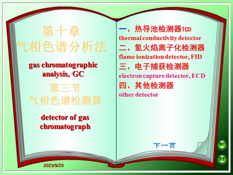 大学仪器分析教学课件气相色谱检测器.ppt_第1页