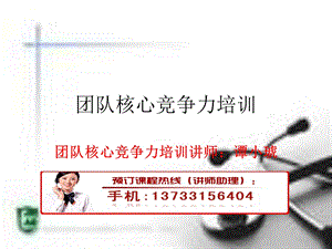 团队核心竞争力培训.ppt