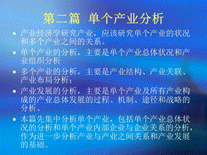 第三章单个产业分析.ppt