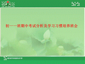 初一期中考试分析.ppt