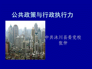 公共政策与政策执行力.ppt