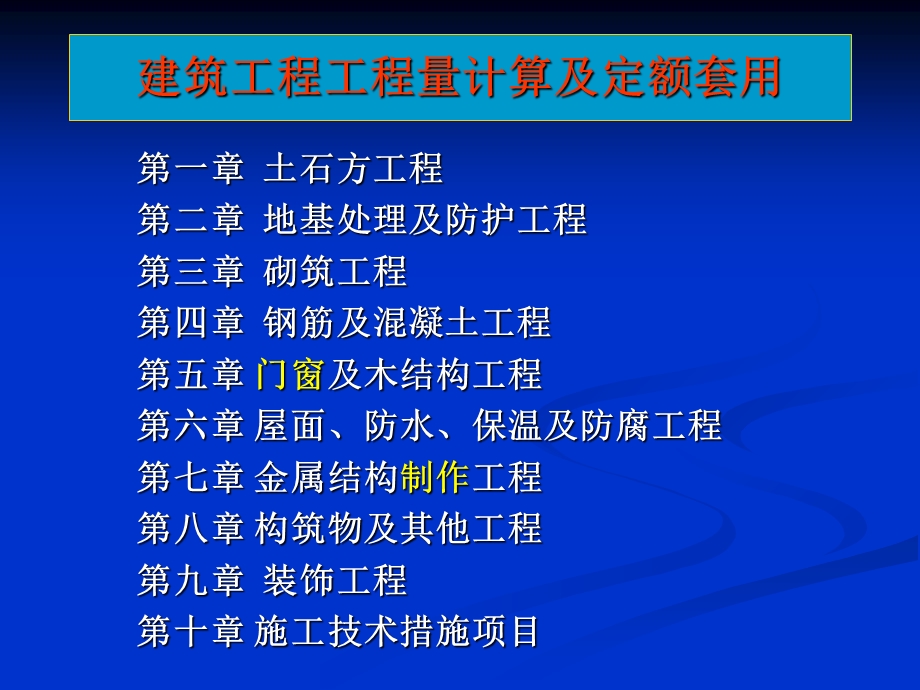 定额项目设置及工程量计算规则.ppt_第1页