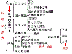 初中物理压力和压强知识点复习.ppt