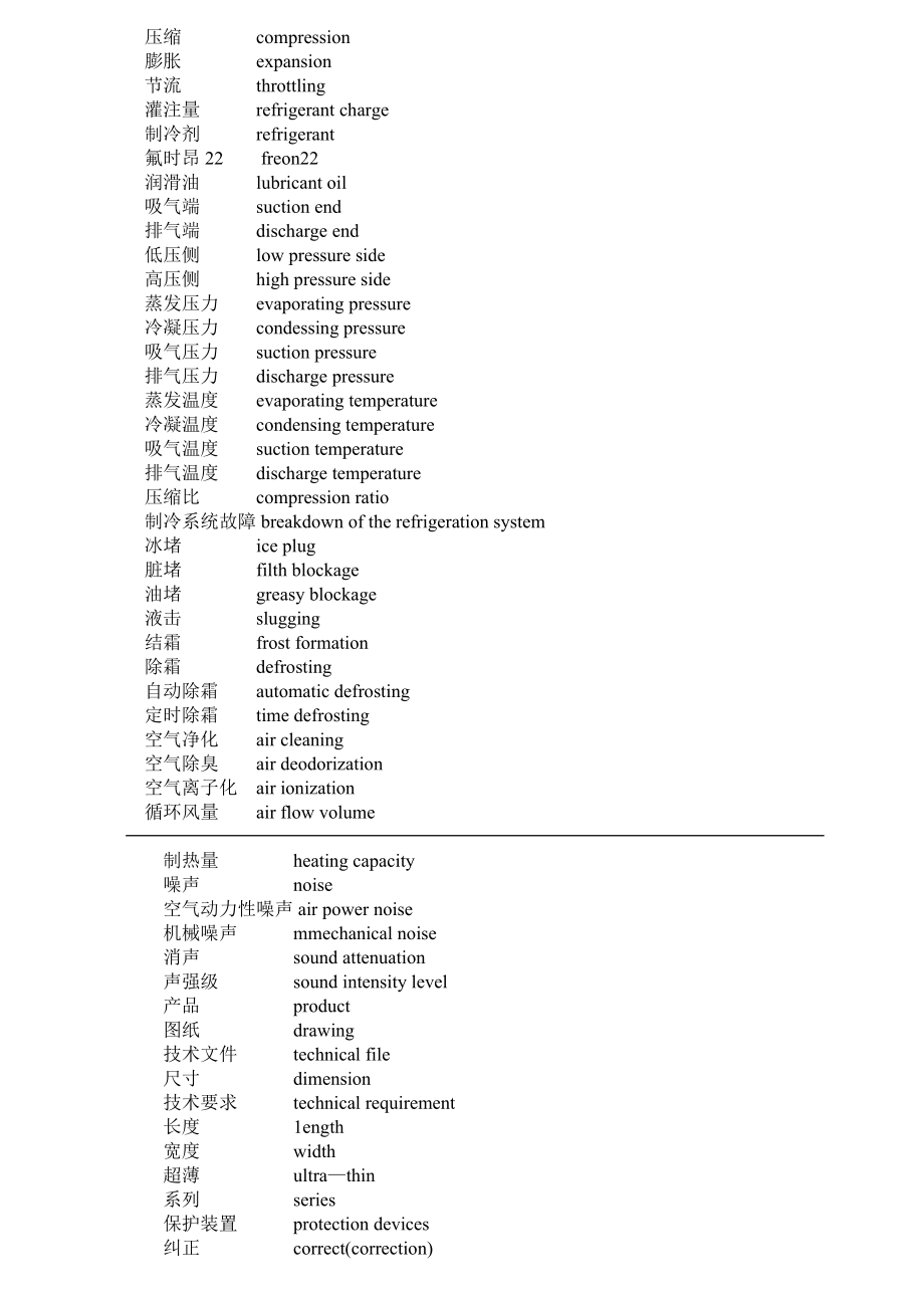 空调制冷词汇中英文对照表gree.doc_第3页