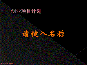 创业项目计划PPT模板.ppt