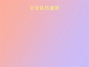 公安队伍建设改.ppt