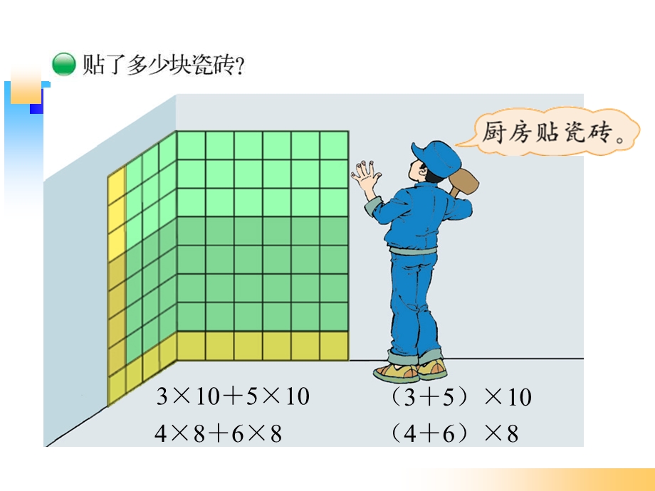 北师大版四年级数学上册《乘法分配律》.ppt_第2页