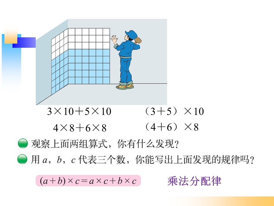 北师大版四年级数学上册《乘法分配律》.ppt_第3页