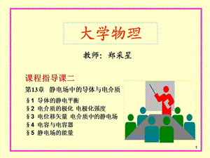 大学物理第13章静电场中的导体与电介质.ppt